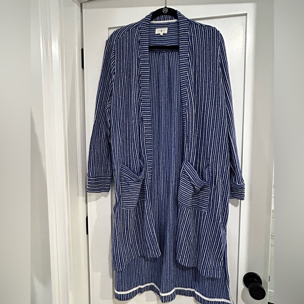 Lou & Grey Beach Cover Up Blue/White Stripe